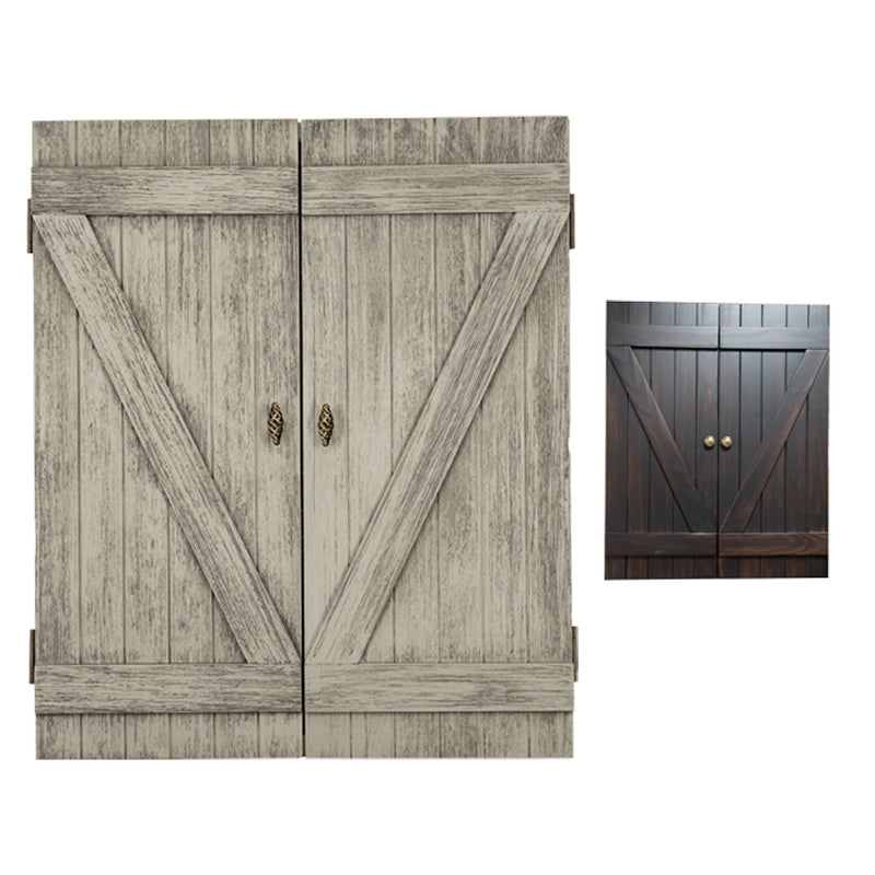 Presidential Billiards Rustic Dartboard Cabinet