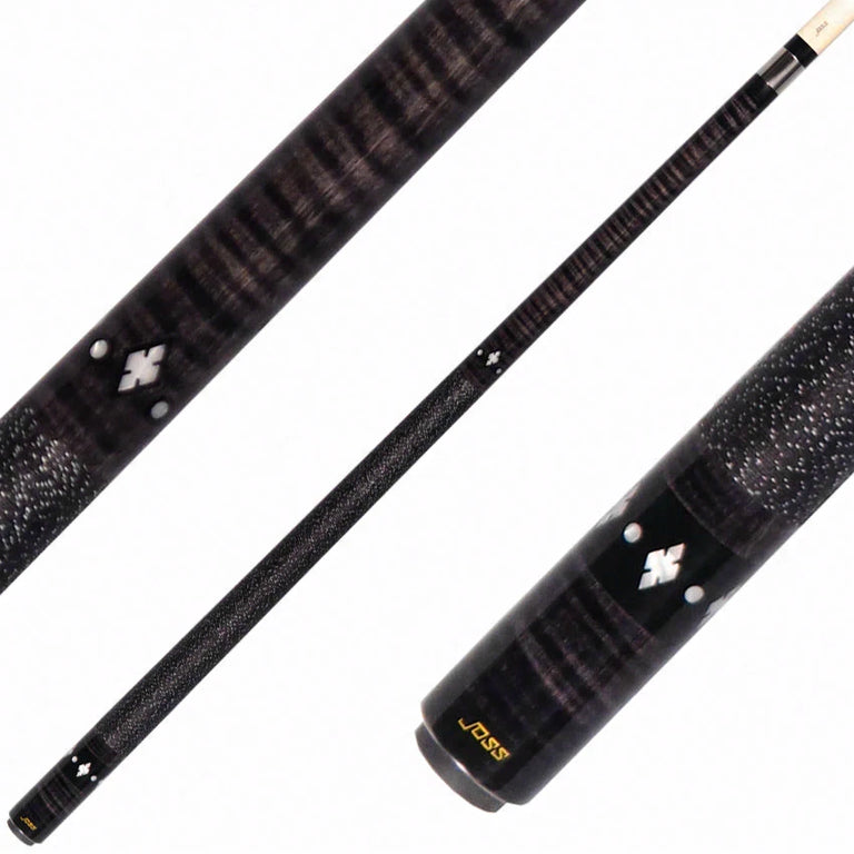 Joss Gray-Stained Maple with Pearl Diamond Inlays Pool Cue - JC20-22