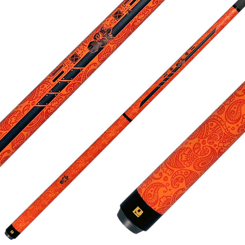Little Monster Orange Egg Textured No Wrap Break/Jump Cue with Carbon Fiber Shaft
