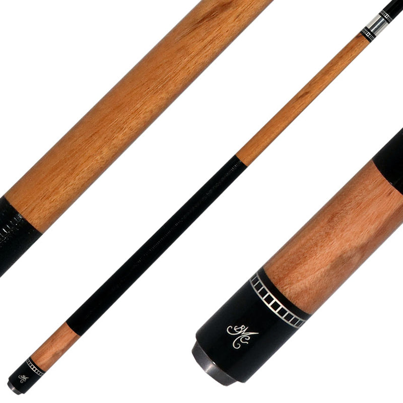 Meucci Exotic Wood Series EWSMWC Pool Cue - Marblewood with Lizard Leather Wrap and Carbon Shaft