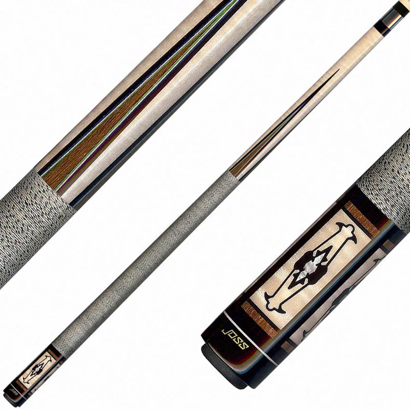 Joss Curly Maple with Ironwood Points and Pearl Inlays Pool Cue - JC20-38