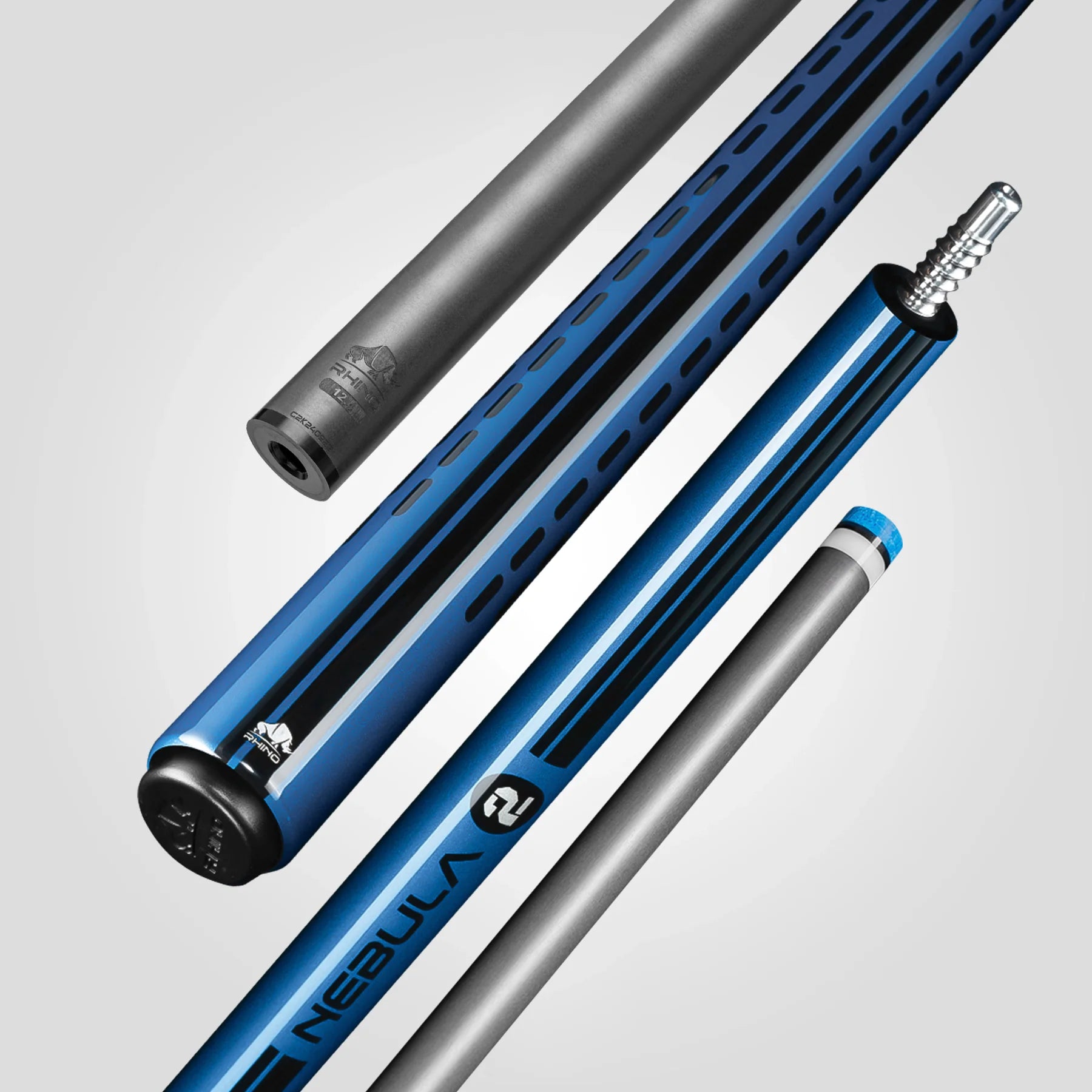 Rhino RCNEB2NWSBL Nebula 2 No Wrap Pool Cue - Sky Blue