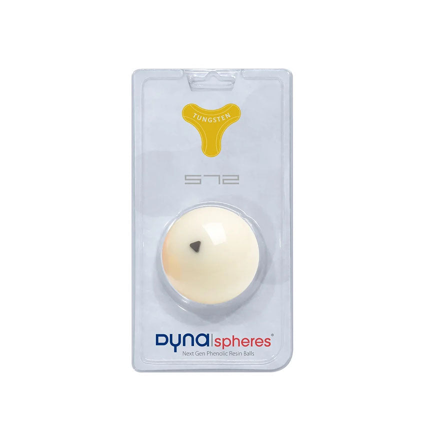 Dynaspheres Tungsten 572 Cue Ball - 2 Black Triangles