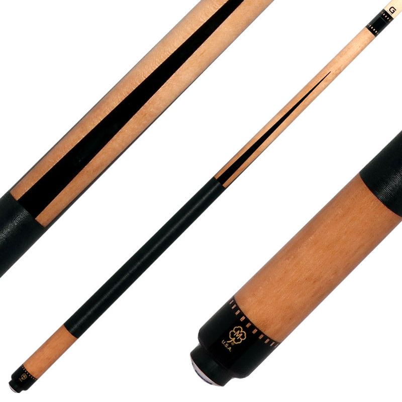 McDermott G341 G Core Series Play Cue - Natural Walnut-Stained Maple with Irish Linen Wrap