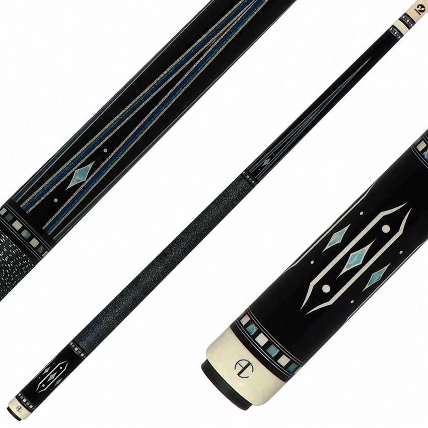 Ariel Carmeli by Viking Diamond Series Blue Diamond Pool Cue with Vikore Shaft - SG-AC-BD