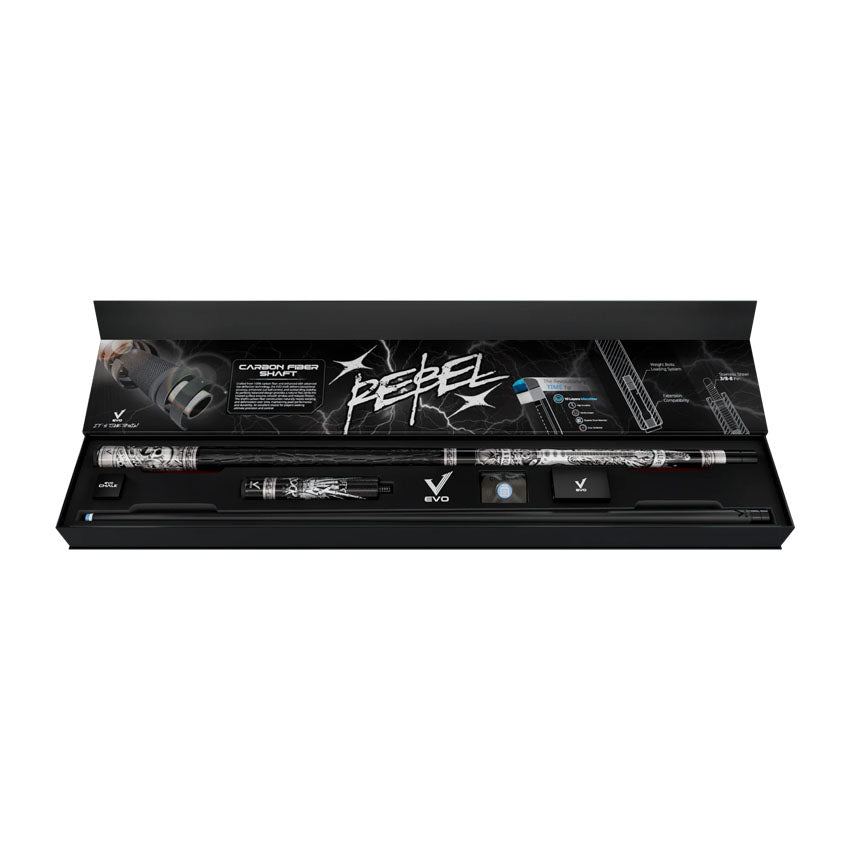 EVO Rebel Leather Wrap Pool Cue Maxbling Edition