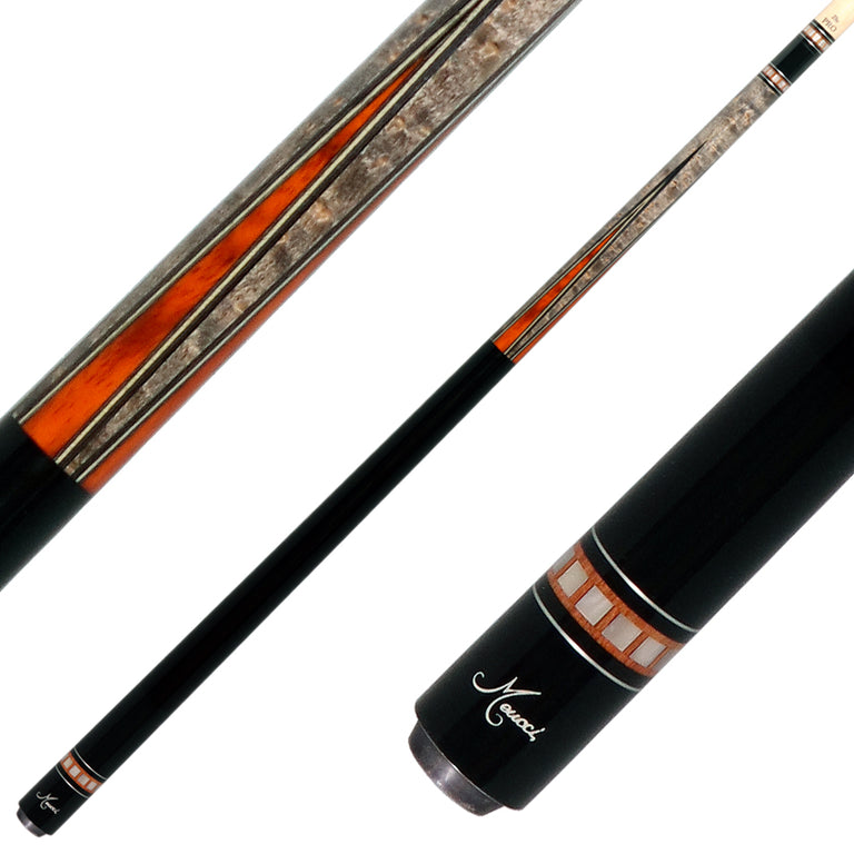Meucci Freshman 1 Pool Cue - Gray-Stained Maple and Cocobolo Points with Pro Shaft