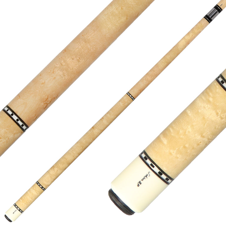 Schon STL1 Light Stained Birdseye Maple Pool Cue - STL1SPBELS