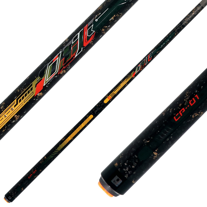 Little Monster Cyber Energy Fearless Green No Wrap Break/Jump Cue with Carbon Fiber Shaft