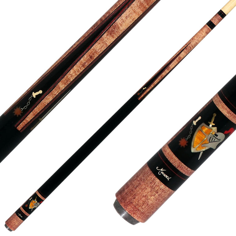 Meucci Hall Of Fame Series  HOF07BURPRO Pool Cue - Medieval Burgundy Stained with Pro Shaft