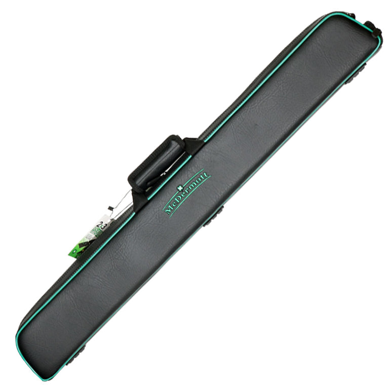 McDermott 750924 Hybrid Hard/Soft Black and Green 2x3 Pool Cue Case