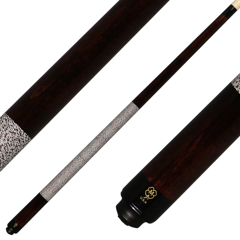 McDermott GS13 GS Series Pool Cue - Dark English Stained Michigan Maple with Irish Linen Wrap