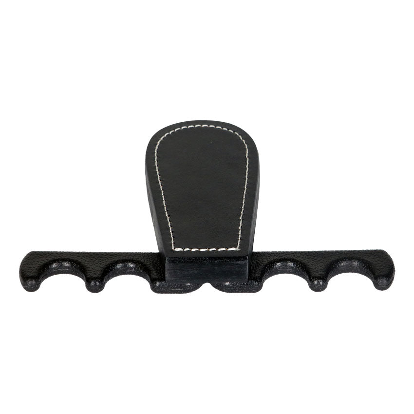 Poolgods Leather 4 Pool Cue Holder - Black