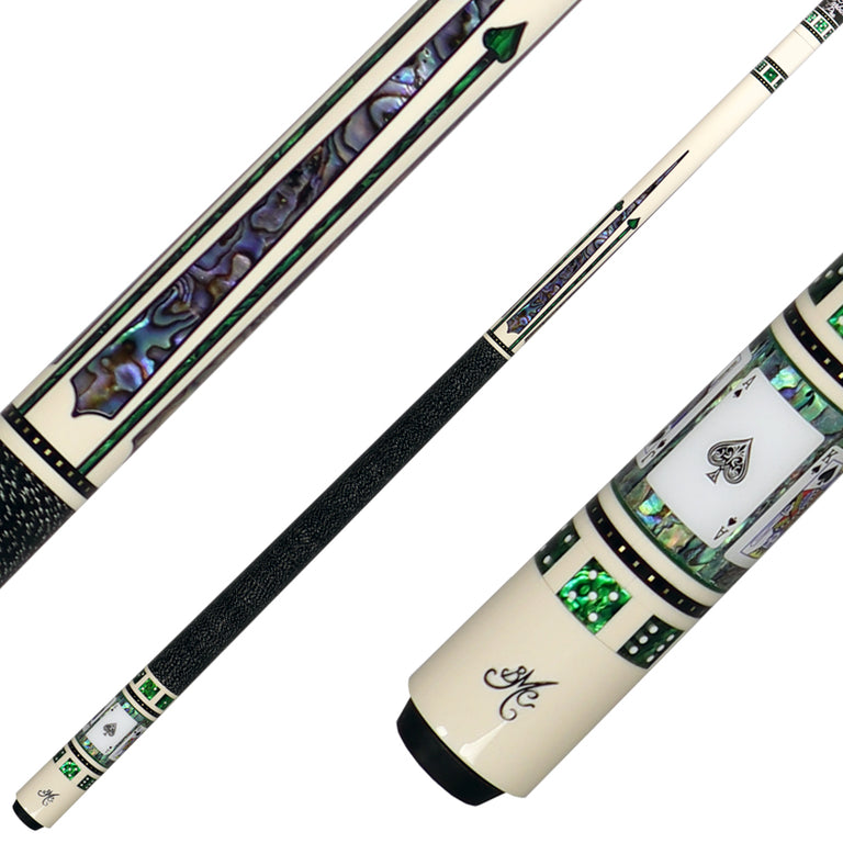 Meucci Casino Series BMC2SPADESC Pool Cue - BMC Casino 2 Spades with Carbon Shaft