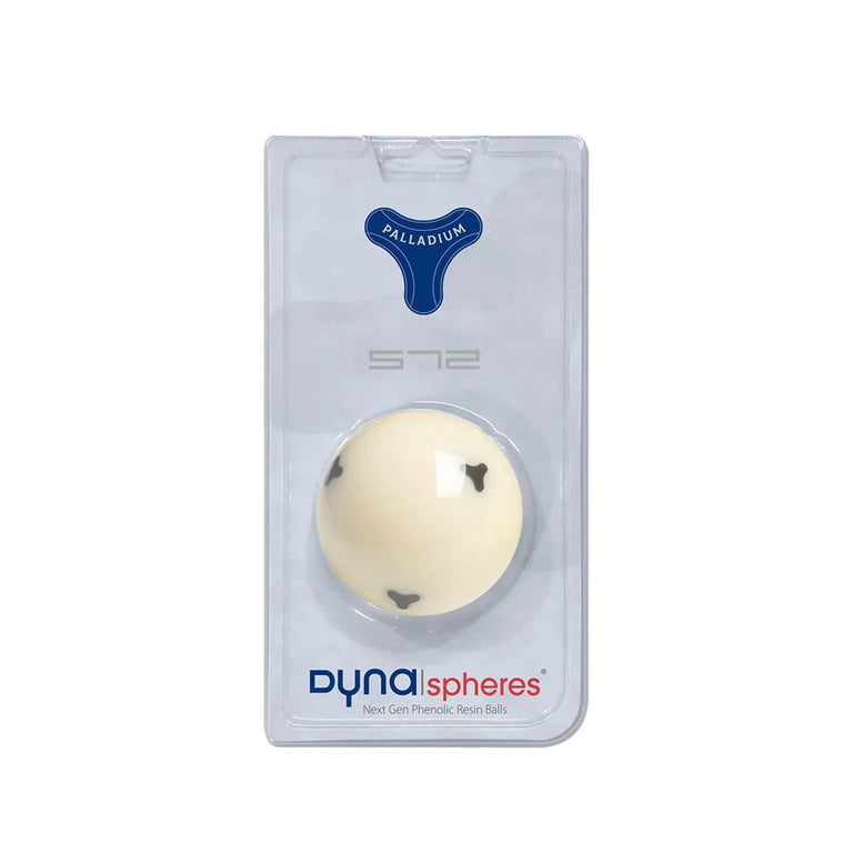Dynaspheres DSCBPA572 Palladium 572 Cue Ball - 6 Black Rotors