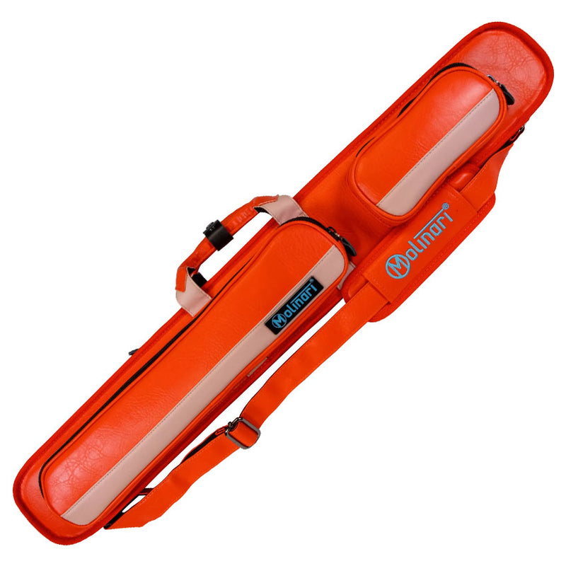 Molinari Classic Butterfly2x4 Soft Cue Case - Orange / Light Pink