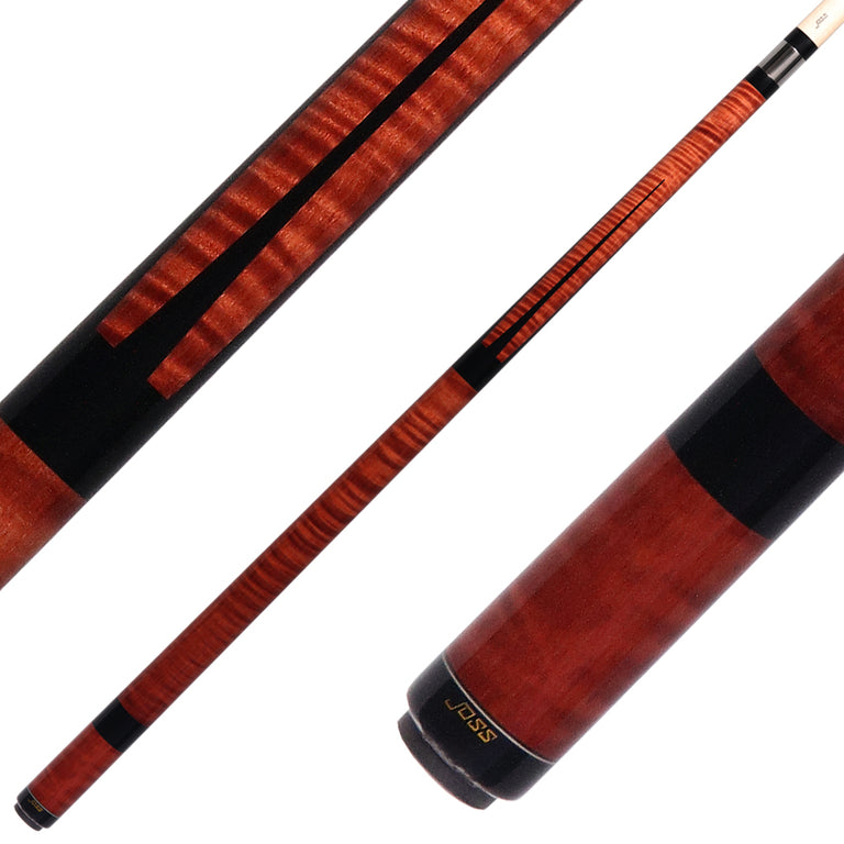 Joss Nutmeg-Stained Maple with Black Points Pool Cue - JC20-06