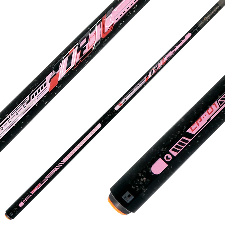 Little Monster Cyber Energy Love Pink No Wrap Break/Jump Cue with Carbon Fiber Shaft