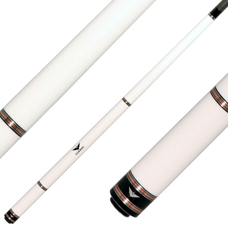 Cueroc CR-N02G Galaxy 2 No Wrap Pool Cue - White Colored Maple with Carbon Fiber Shaft