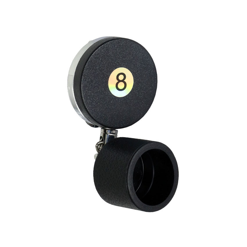Poolgods Retractable Chalk Holder - Circle 8 Ball