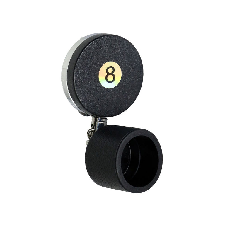 Poolgods Retractable Chalk Holder - Circle 8 Ball