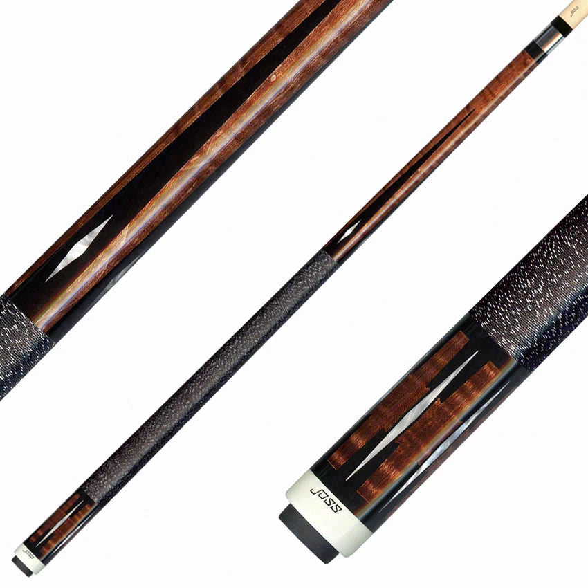 Joss Nutmeg Stained Maple with 4 Black Points Pool Cue - JC20-100