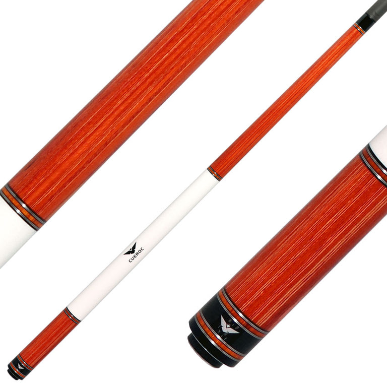 Cueroc CR-N06G Galaxy No Wrap Pool Cue - Dymond Tulipwood with Carbon Fiber Shaft