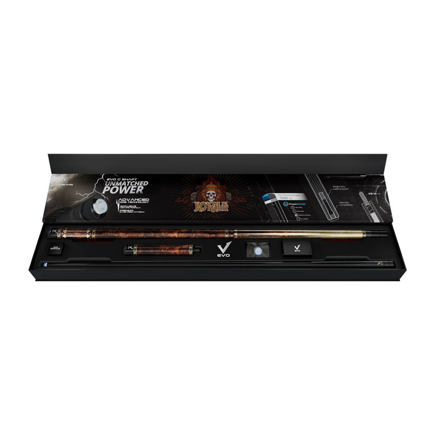 EVO Royale Gilded Oak No Wrap Pool Cue Maxbing Edition