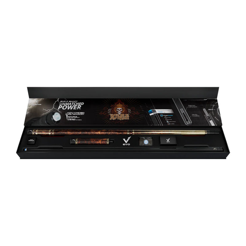 EVO Royale Gilded Oak No Wrap Pool Cue Maxbing Edition