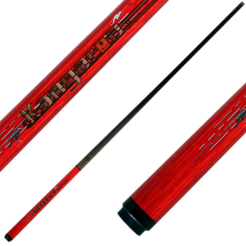Little Monster LMJCKRD Kangaroo Jump Cue with Carbon Fiber Shaft - Red