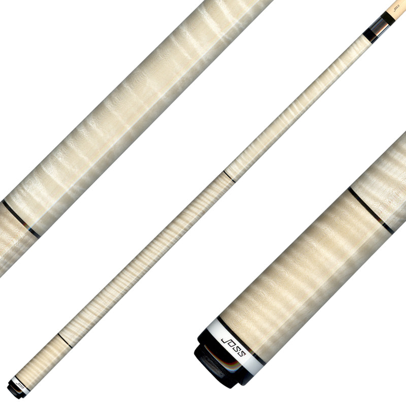 Joss Natural Curly Maple No Wrap Pool Cue - JC10-02NAT