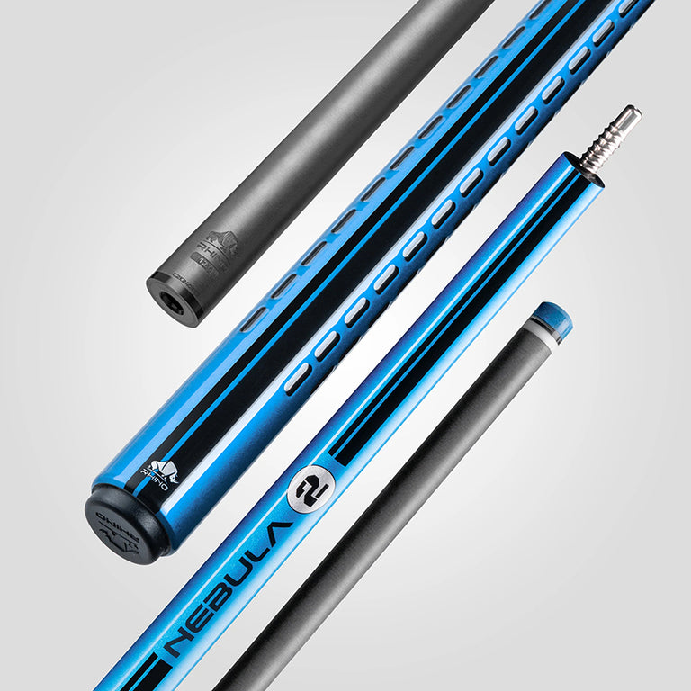 Rhino RCNEB2SBL124 Nebula 2 Series Carbon Pool Stick - Sky Blue