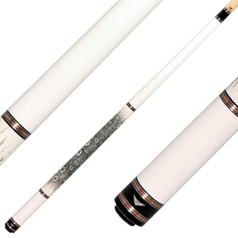 Cueroc CR-N02 Galaxy 2 Pool Cue - White Colored Maple with Ring-tailed Lizard Wrap