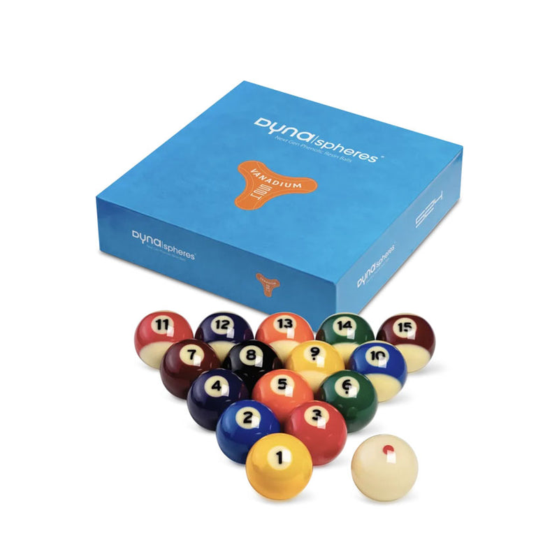 Dynaspheres Vanadium English 524 Pool Ball Set