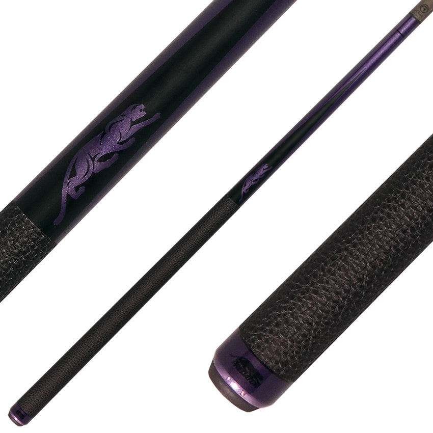 Predator SP2PUR1 Limited Edition SP2 Matte Black Forearm with Metallic Purple Points Pool Cue