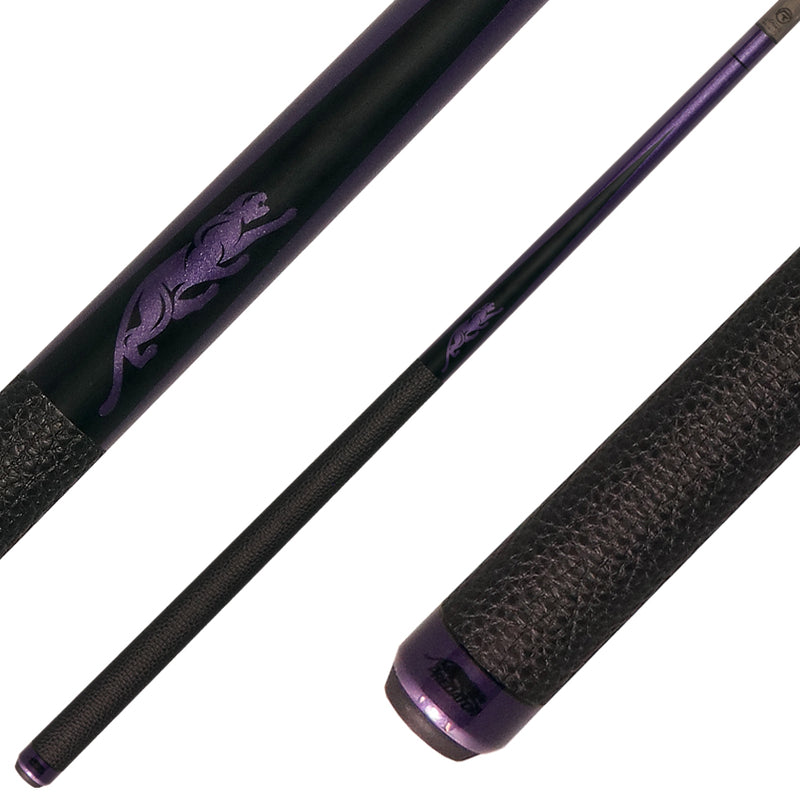 Predator SP2PUR1 Limited Edition SP2 Matte Black Forearm with Metallic Purple Points Pool Cue
