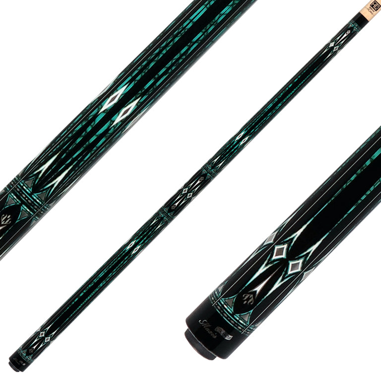 Fury LC8 No Wrap Pool Cue with Free 1x1 Case, Glove, and Chalk