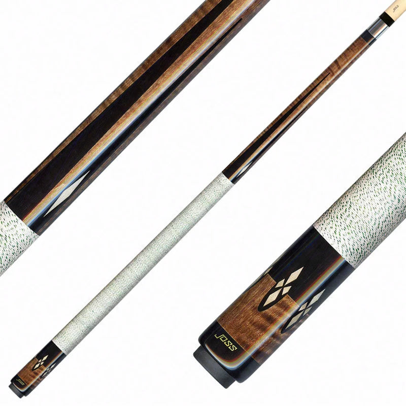 Joss Walnut-Stained Maple with Black Points Pool Cue - JC20-124