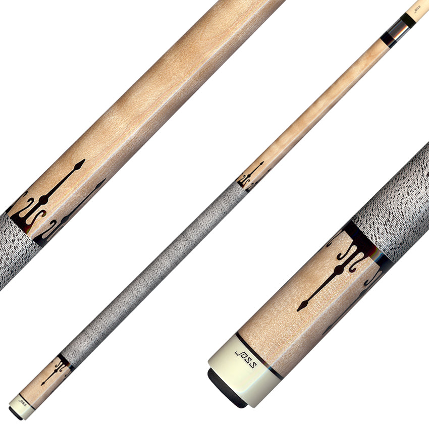 Joss Figured Maple with Black Inlays Pool Cue - JC20-46