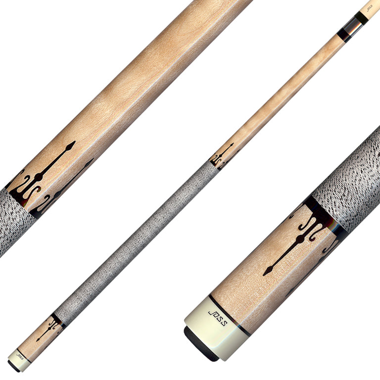 Joss Figured Maple with Black Inlays Pool Cue - JC20-46