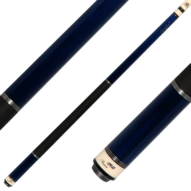 Fury TW3 Pool Cue - Blue-Stained Tec-Wood | Elephant Wrap | HT2 Wood Shaft