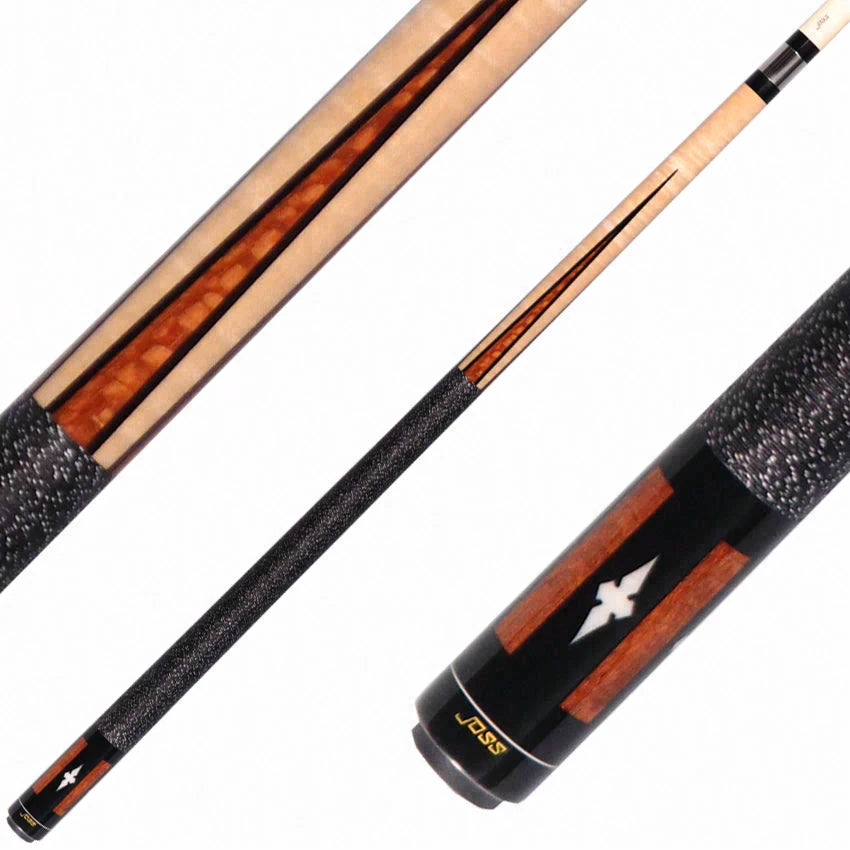 Joss Maple with Lacewood Points and Inlays Pool Cue - JC20-01
