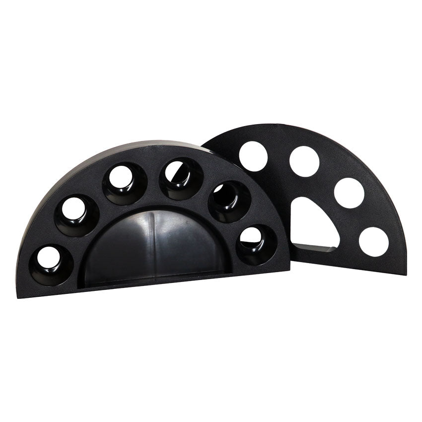 Poolgods Half Moon Wall Mount Cue Rack - 6 Cues