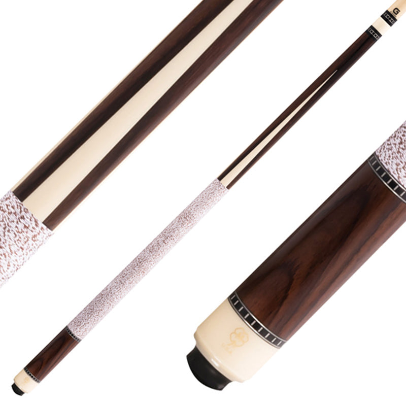 McDermott G329 G Series Pool Cue - Rosewood with Bone Urethane Points and Irish Linen Wrap