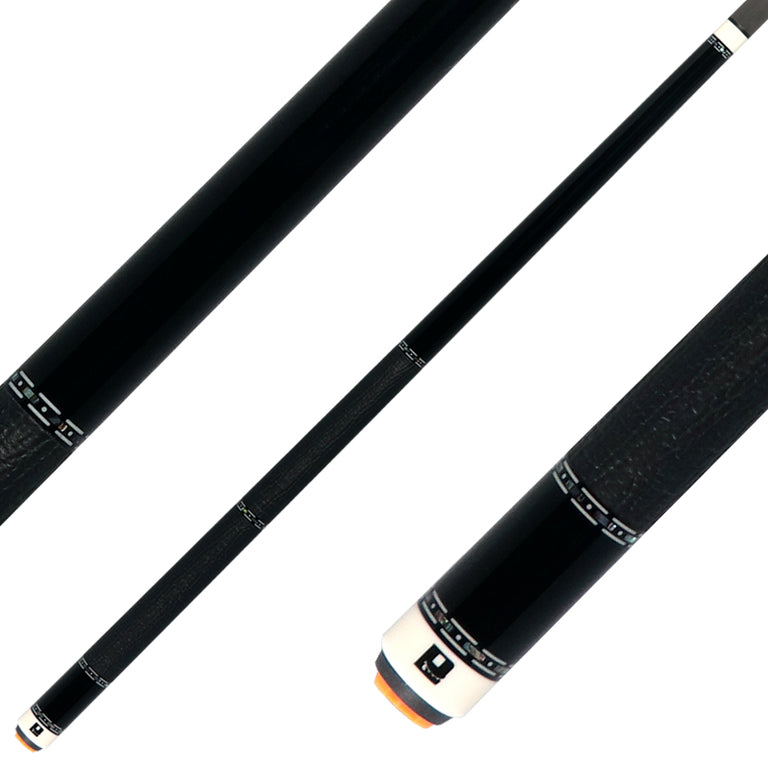 Little Monster Midnight Storm Play Cue with Carbon Shaft, Wood Shaft and 2x2 Case