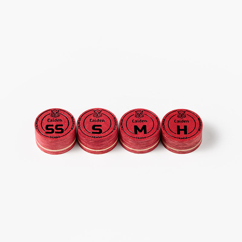 Caiden Warrior Pool Cue Tips - Red