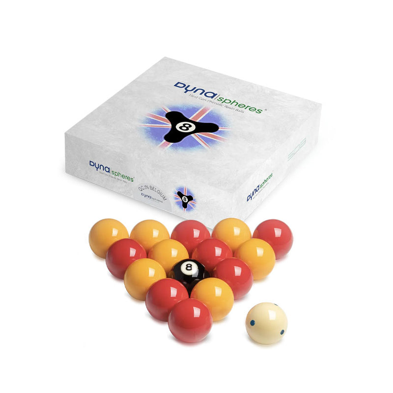 Dynaspheres English 8-Ball 508 Pool Ball Set