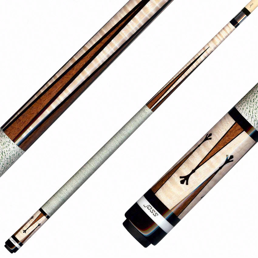 Joss Curly Maple with Lacewood Points Pool Cue - JC2605