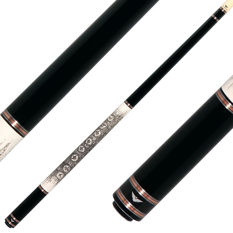 Cueroc CR-N01 Galaxy 1 Pool Cue - Dymond Ebony Wood with Ring-tailed Lizard Wrap
