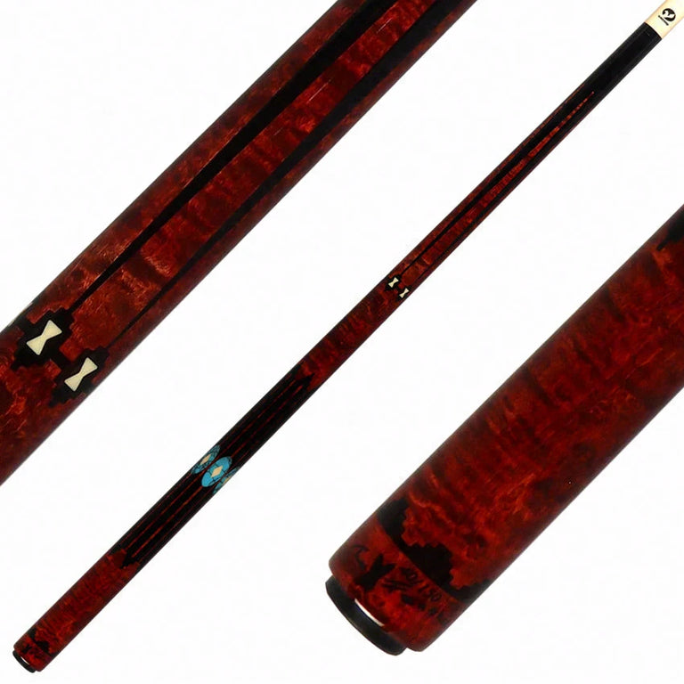 Viking Two-Feather Shadows of the Night Pool Cue with Vikore Shaft - New Design